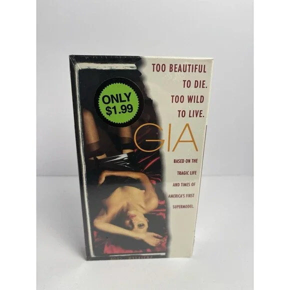 New Sealed Old Stock GIA Angelina Jolie HBO (VHS,1998) BRAND NEW SEALED - Picture 1 of 6